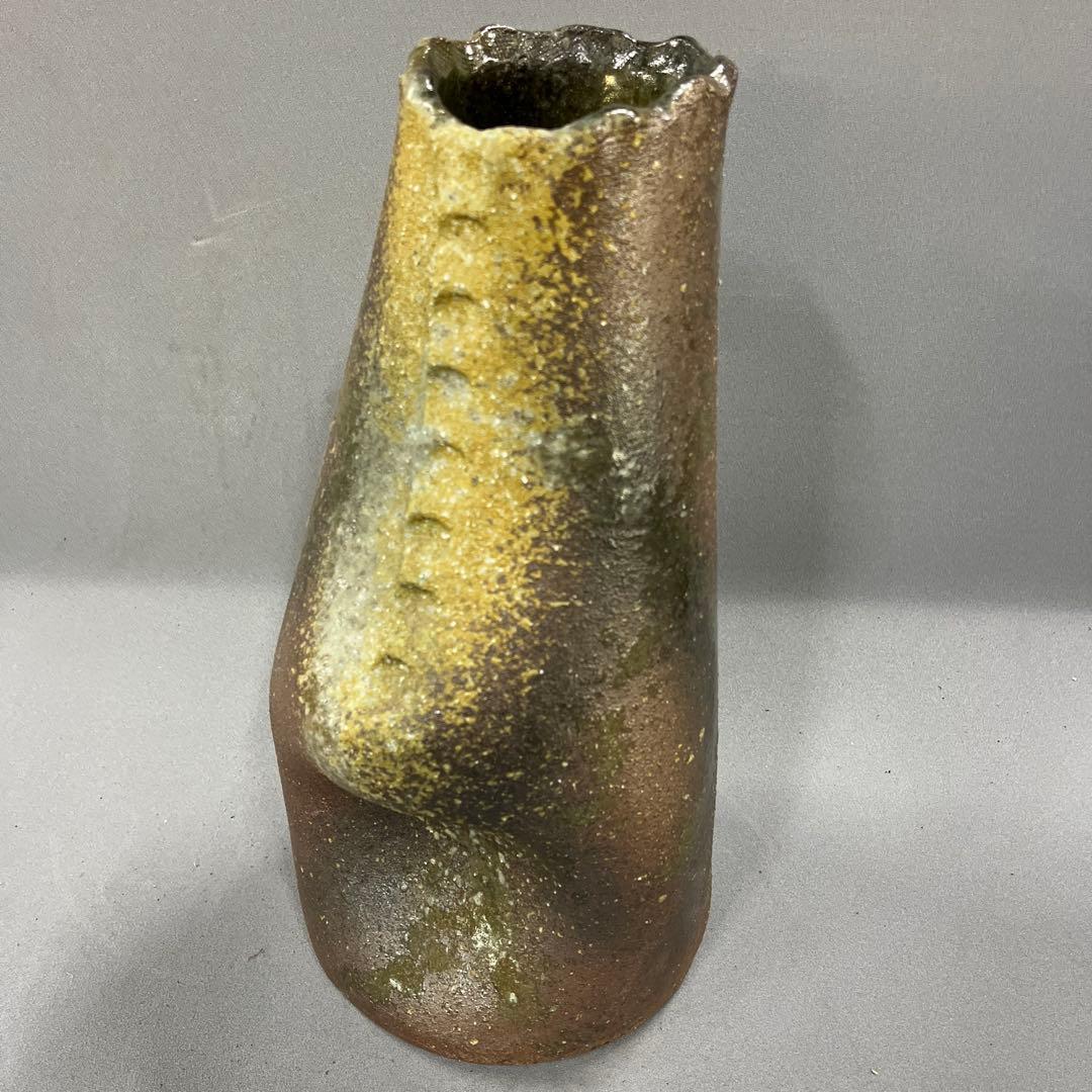 信楽焼 花器 花瓶 花入れ 窯肌合わせ 高さ35cm