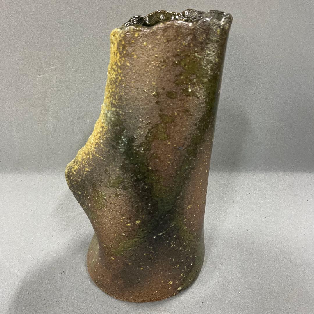 信楽焼 花器 花瓶 花入れ 窯肌合わせ 高さ35cm