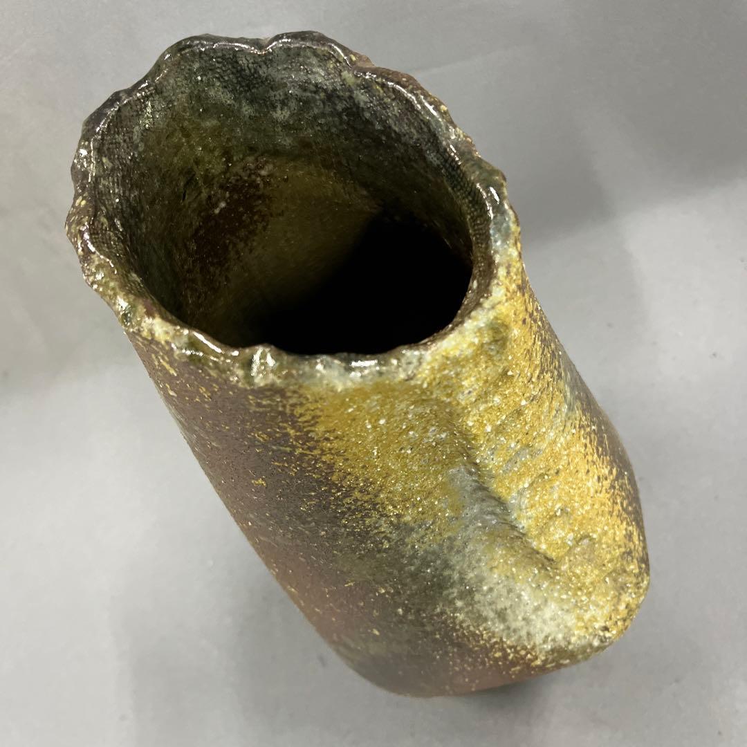 信楽焼 花器 花瓶 花入れ 窯肌合わせ 高さ35cm