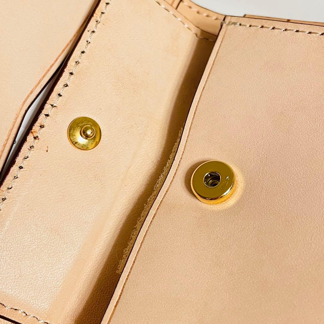 CIMABUE スティングレイ 折財布 二つ折り ガルーシャ エイ革 ネイビー