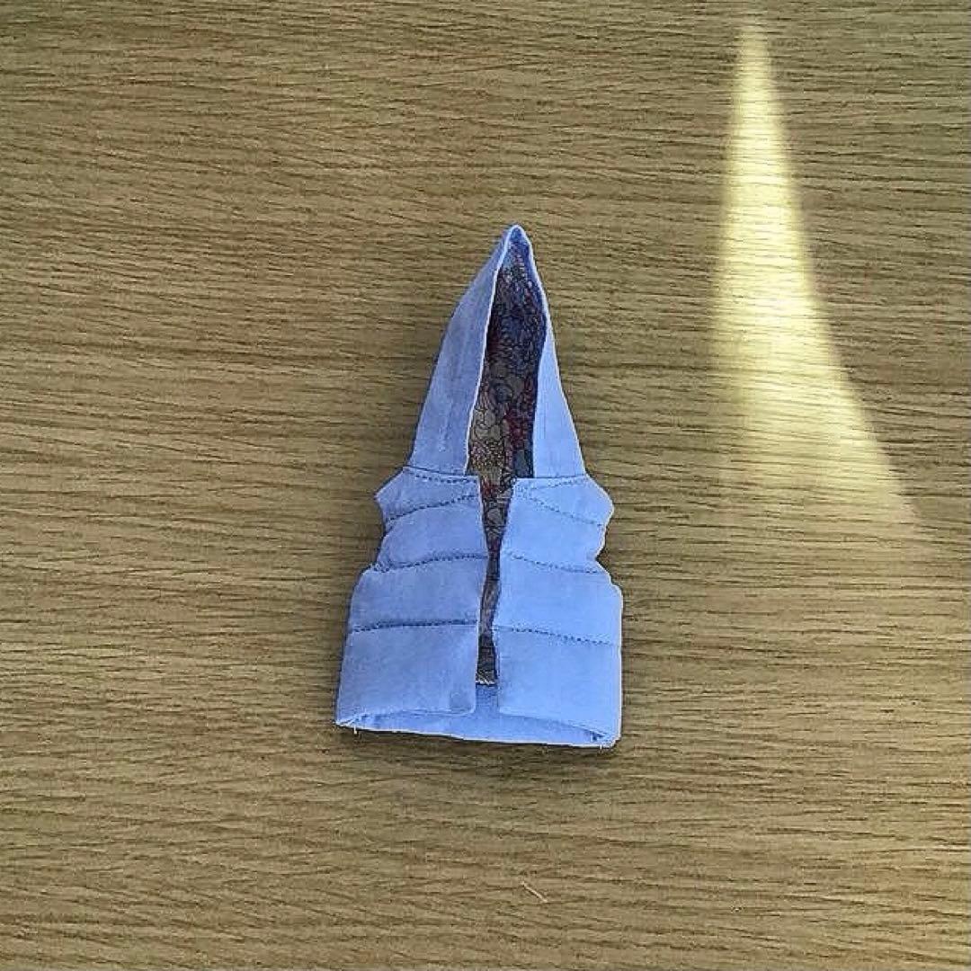 専用　1／6ドール用フード付きダウンジャケット風アウトフィット(ライトブルー)