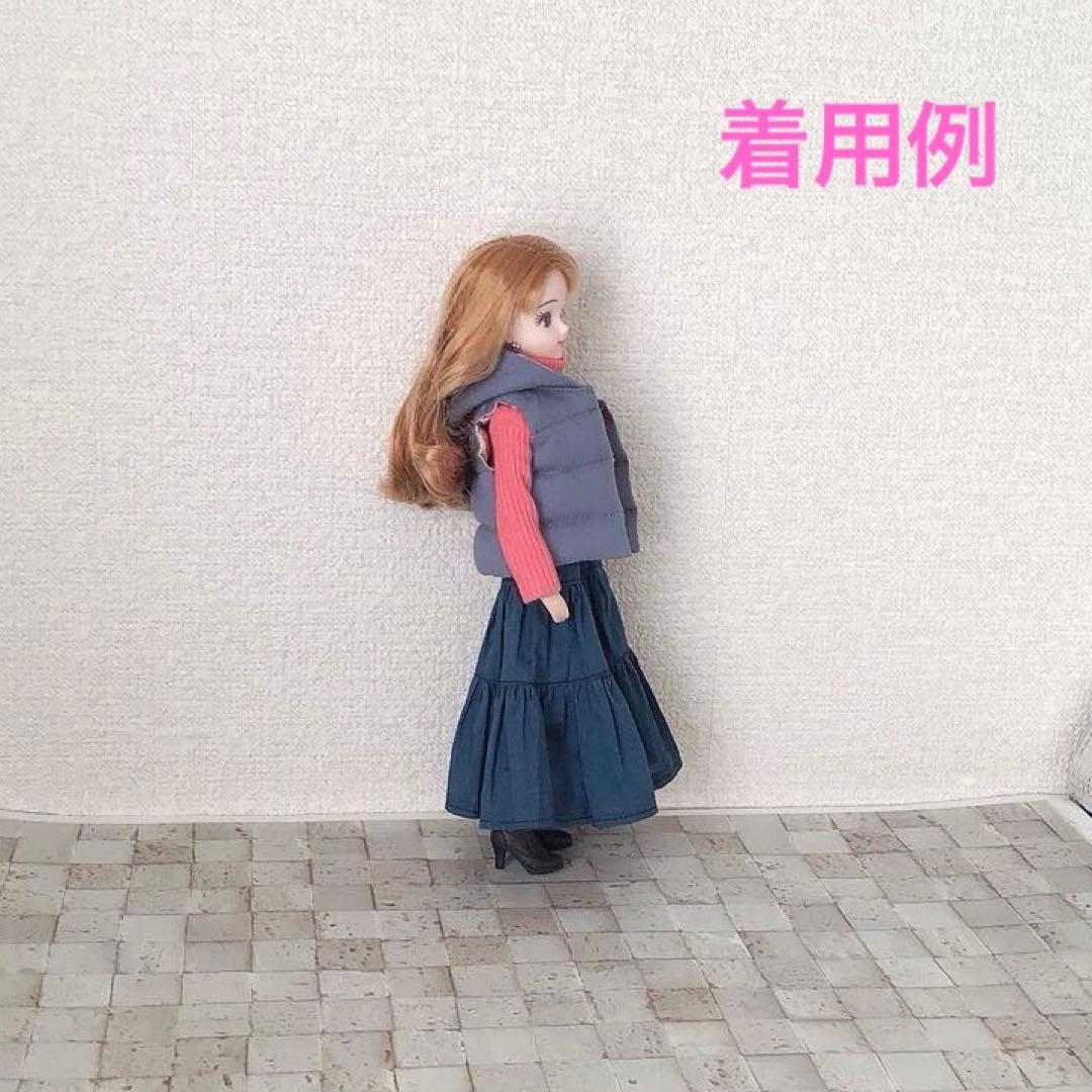 専用　1／6ドール用フード付きダウンジャケット風アウトフィット(ライトブルー)