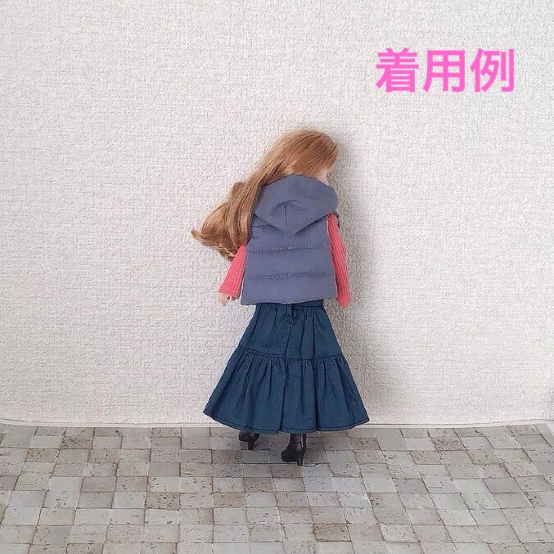 専用　1／6ドール用フード付きダウンジャケット風アウトフィット(ライトブルー)