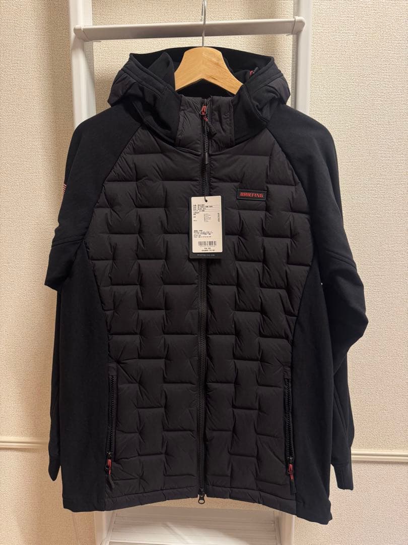 ブリーフィング ゴルフウェア 中綿ジャケット 秋 冬 メンズ : ブラック