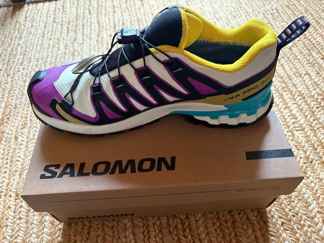 SALOMON XA PRO 3D スニーカー ホワイト/パープル/イエロー