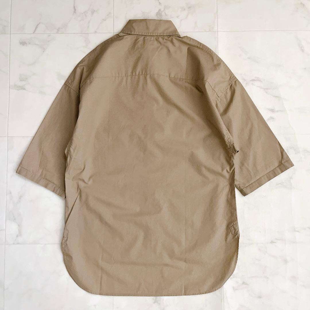 ひろみ様 マディソンブルー コットン 半袖 シャツブラウス ベージュ XS