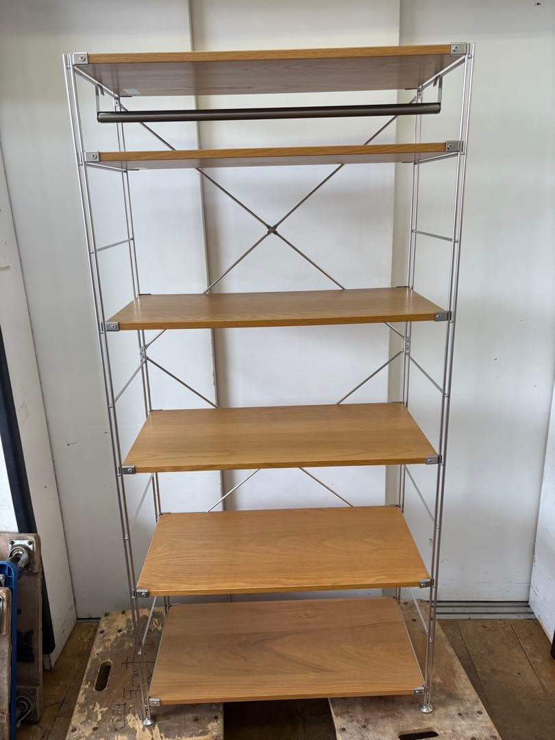 M105　ステンレスユニットシェルフ　シェルフ　幅840mm