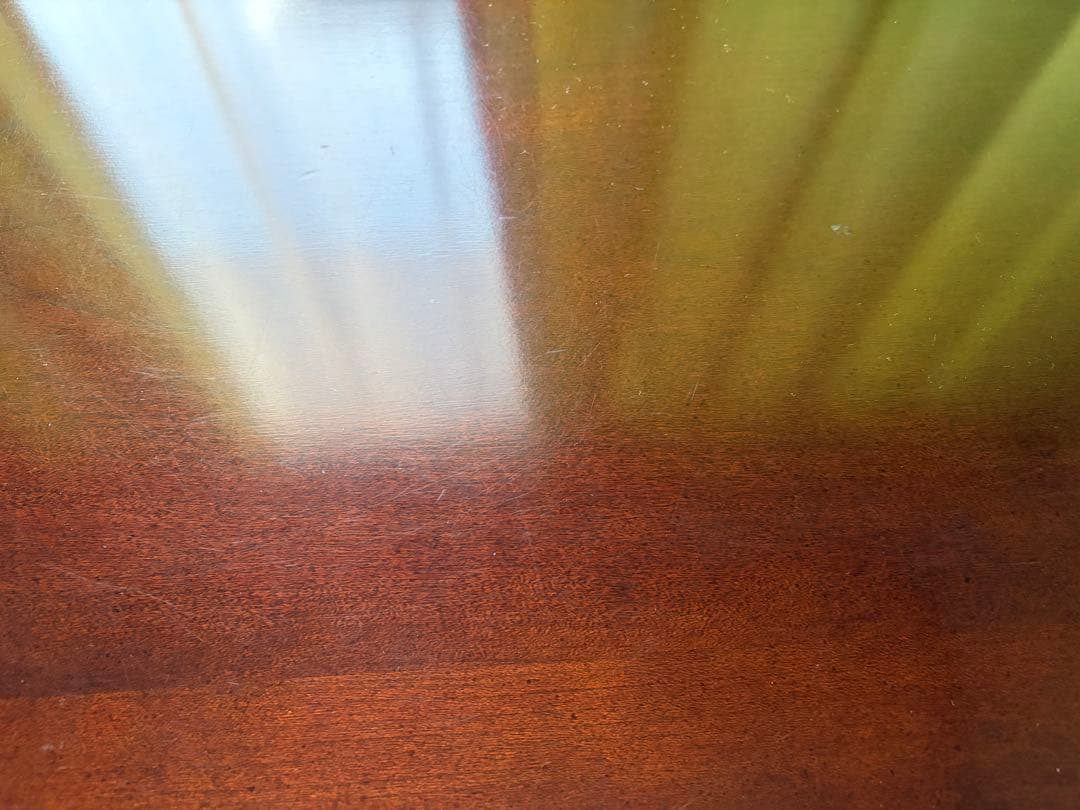 マホガニー 猫足デスク