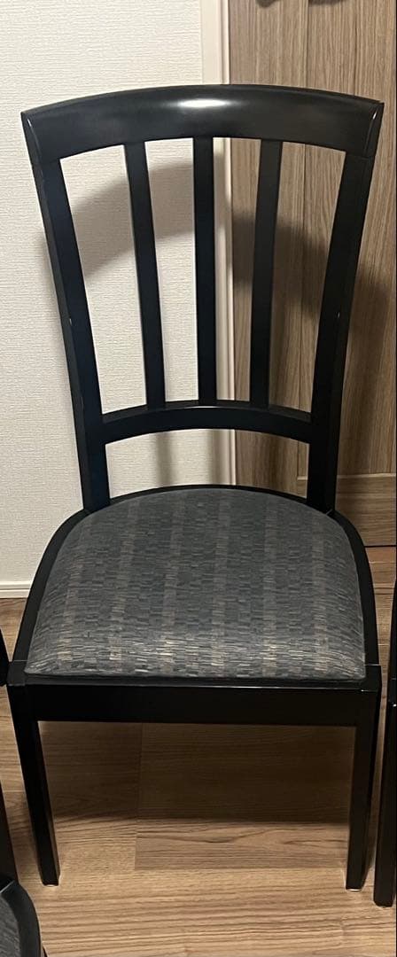 専用！希少！（マルニ木工）ダイニングチェア 木製チェアブラック × グレー 1脚