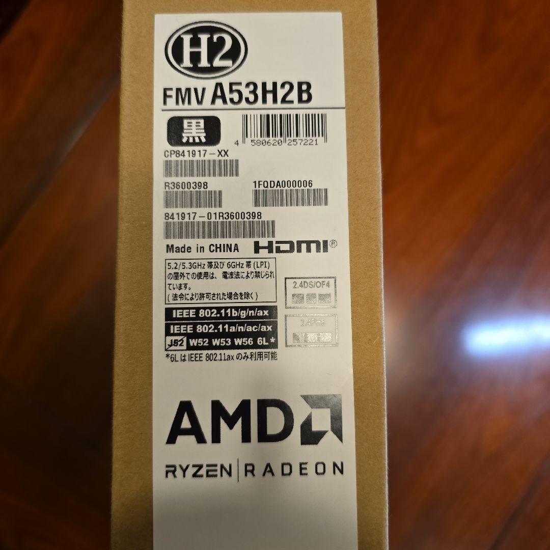 Windowsノート本体 FMV LIFEBOOK AH53/H2 FMVA53H2B 16GB