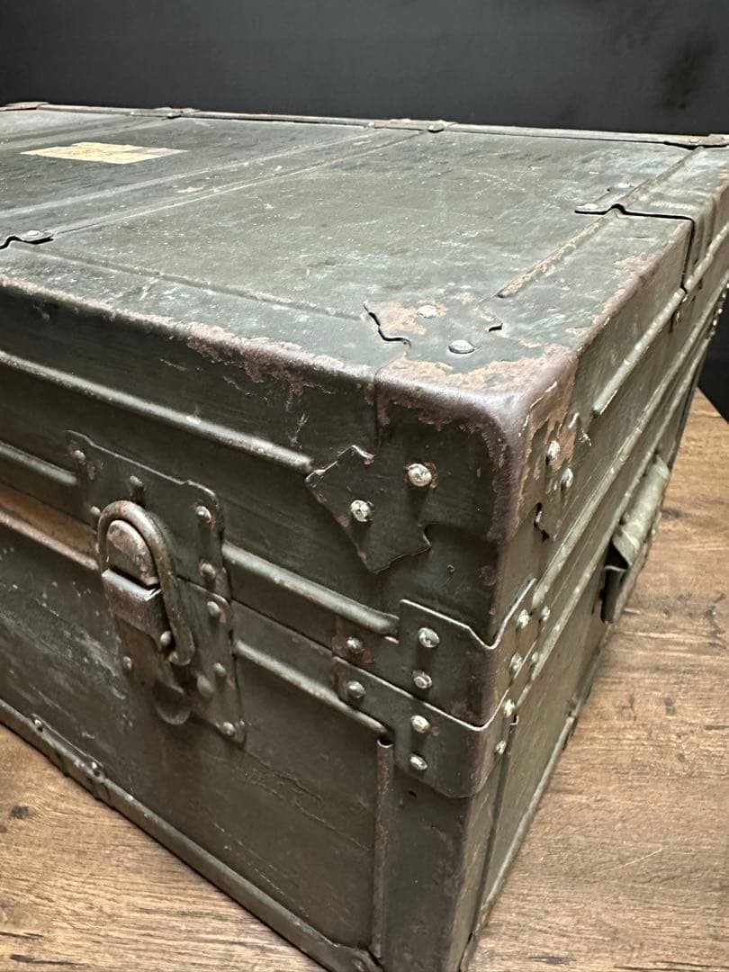 ビンテージ　米軍 US ARMY 希少 フットロッカ－ トランクBOX