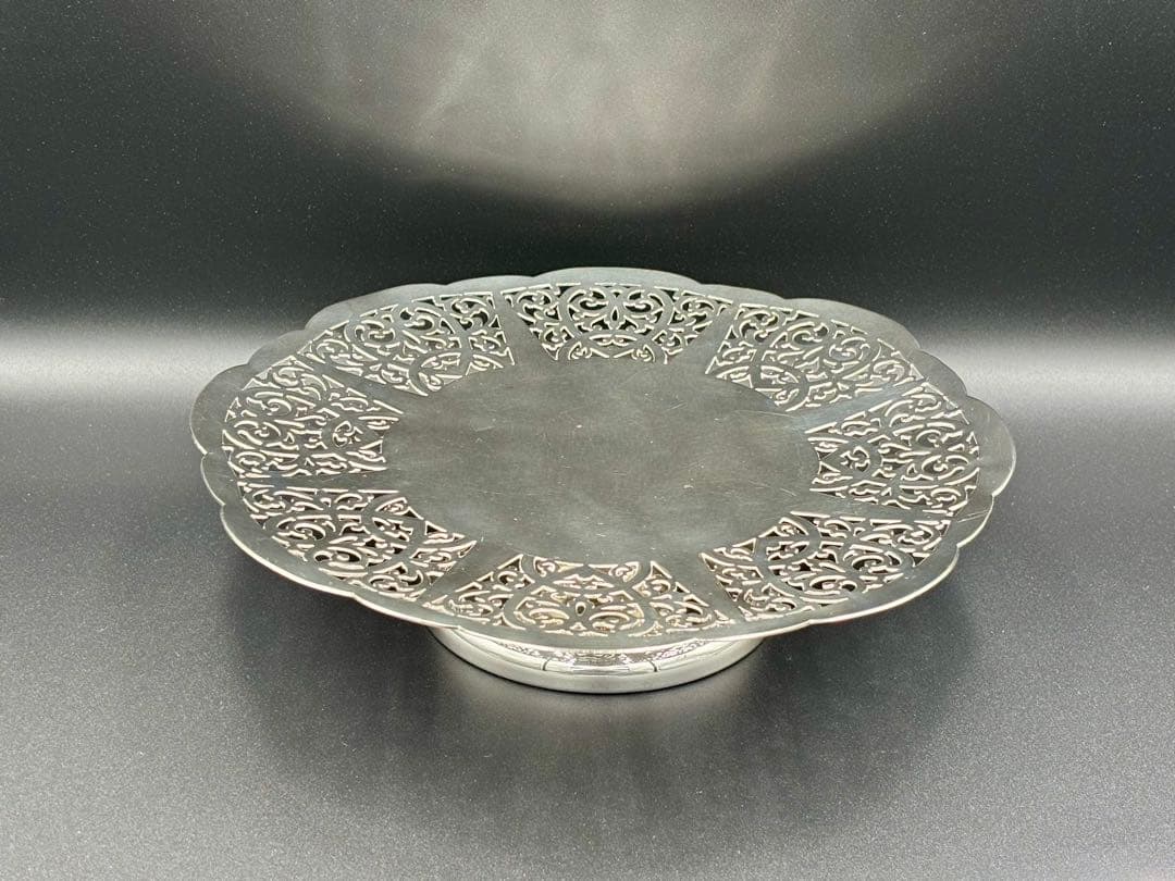 英国アンティーク LANCELOTT PLATE シルバープレート コンポート