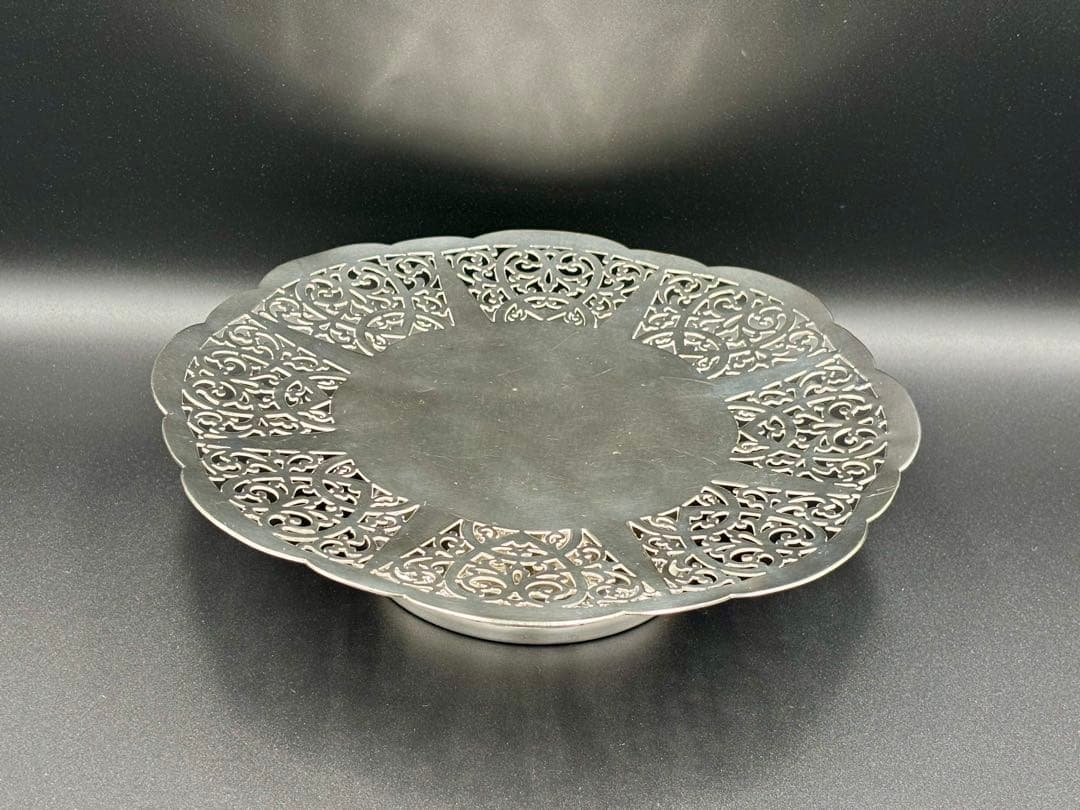 英国アンティーク LANCELOTT PLATE シルバープレート コンポート