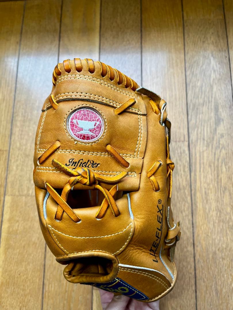 MIZUNO デッドストック　赤カップ　硬式用　グローブ　ミズノ