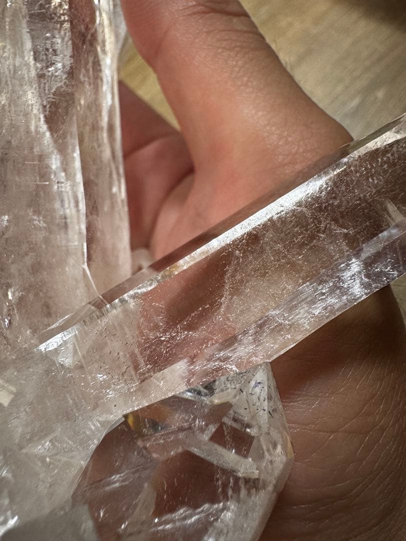 【極上品】超クリア　インド産　ヒマラヤ　レムリアンクラスター　水晶クラスター