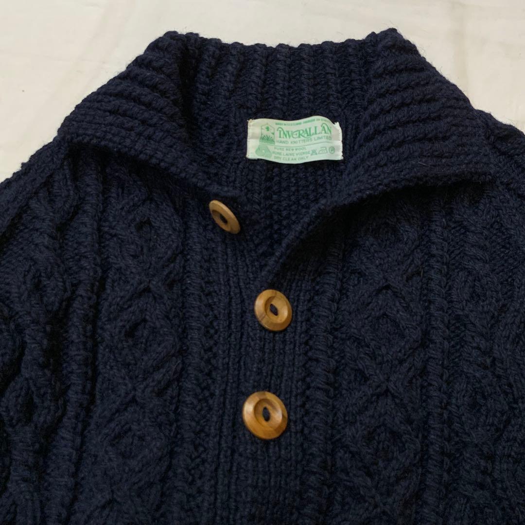 専用 A/W インバーアラン ケーブルニット カーディガン