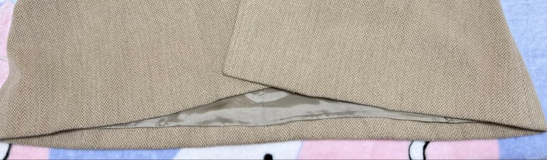 美品 Burberrys ロングコート　ヘリンボーン　ベージュ　アンゴラ