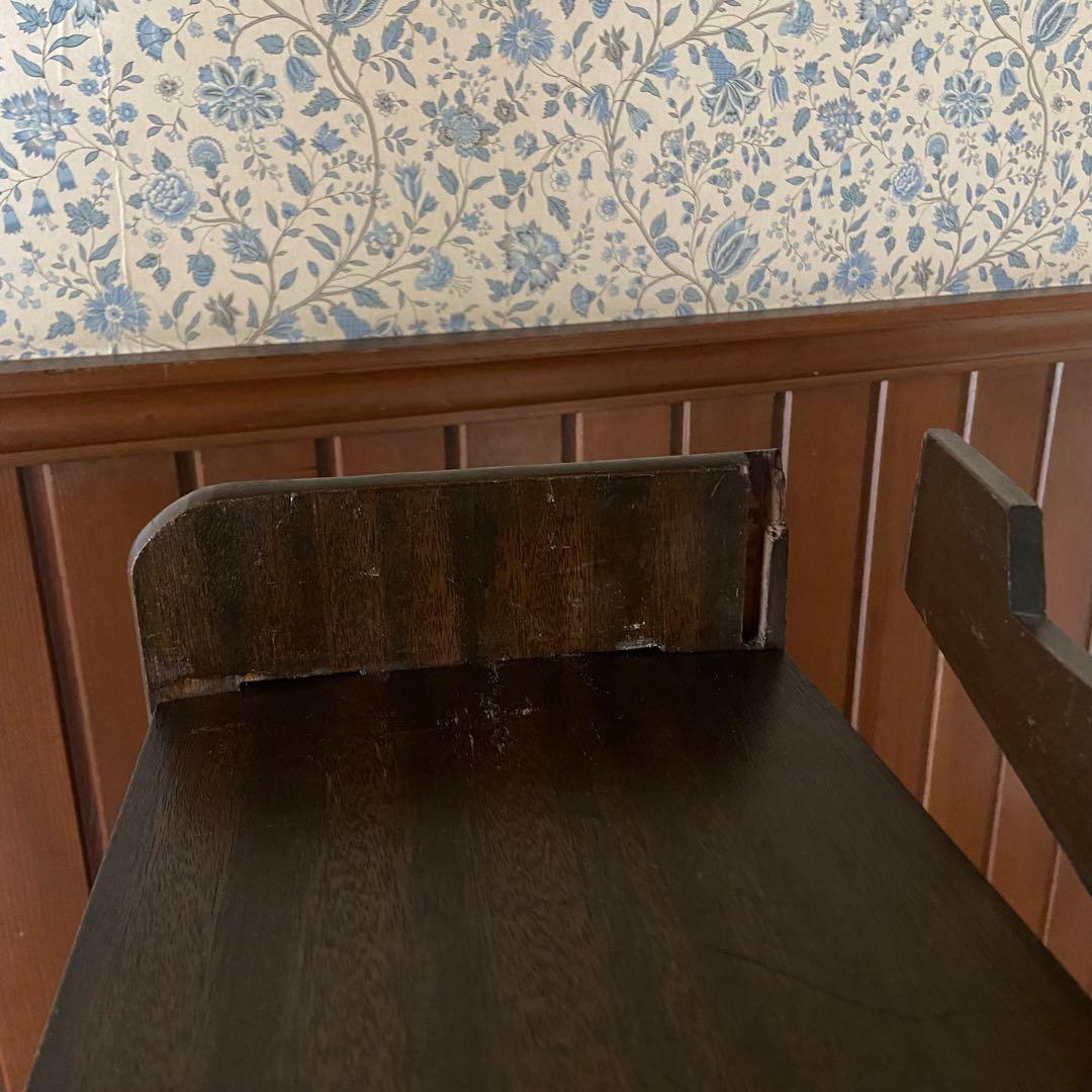 アンティーク　古い本棚　レトロ　楔棚　オープンラック　くさび棚