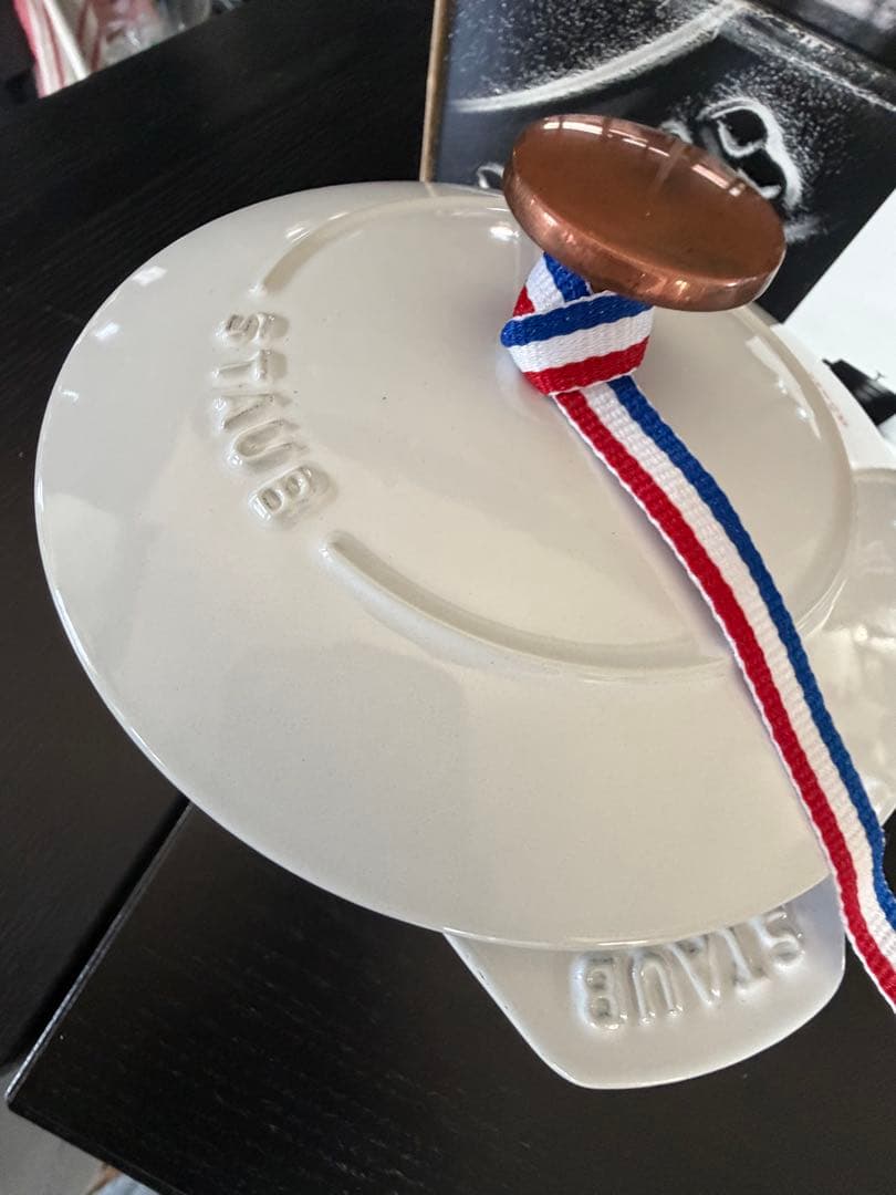 ストウブ　レア　USA限定　コッパーノブ　M ラココットdeGOHAN 箱有