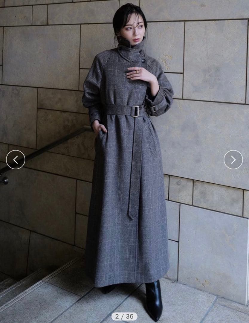 anuansウールトレンチコート