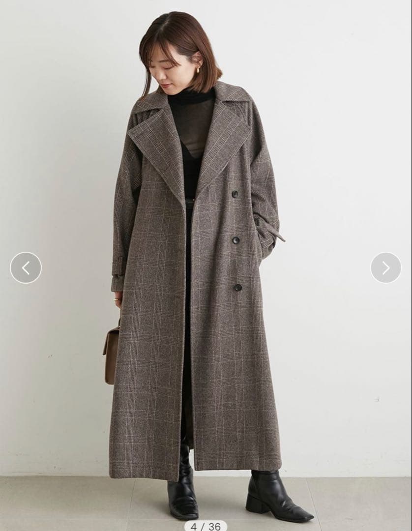 anuansウールトレンチコート