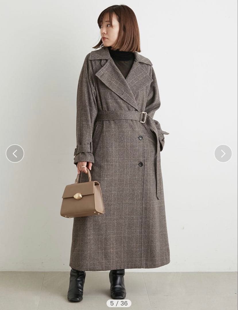 anuansウールトレンチコート