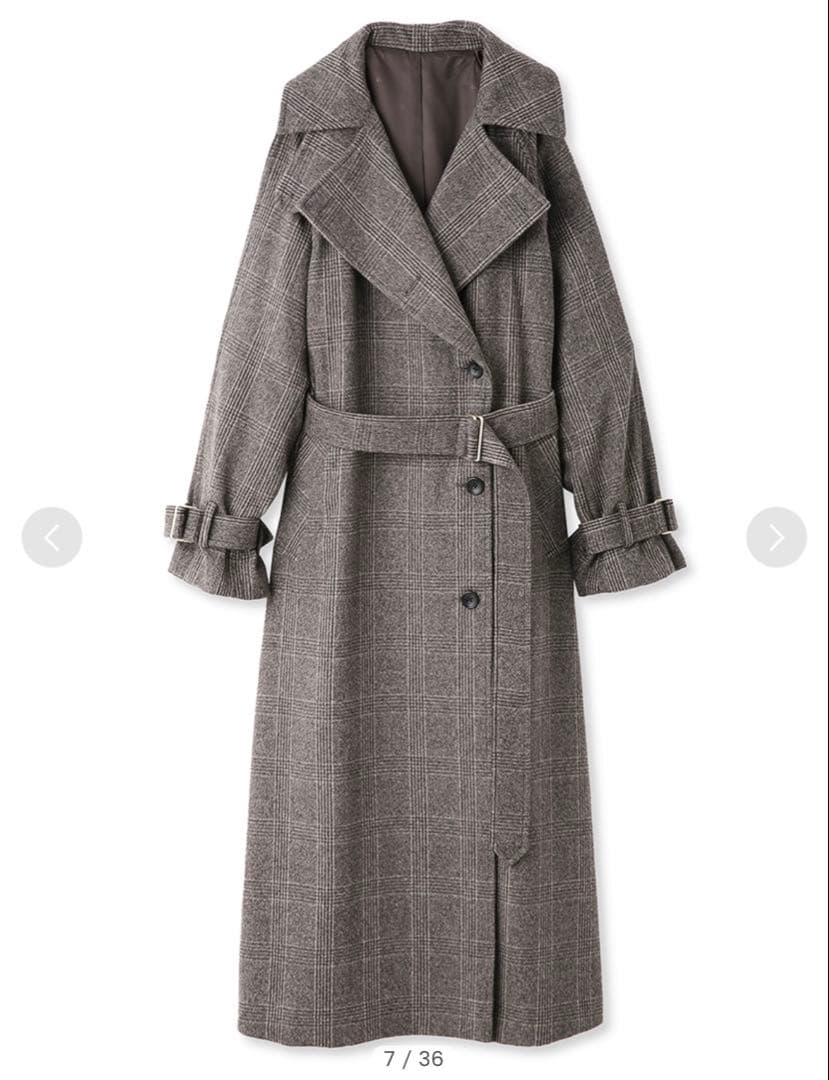 anuansウールトレンチコート