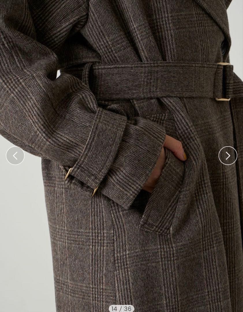 anuansウールトレンチコート