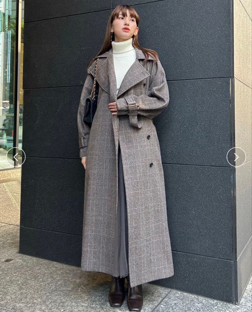 anuansウールトレンチコート