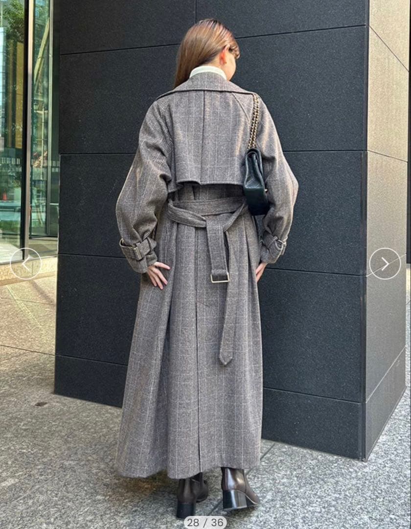 anuansウールトレンチコート