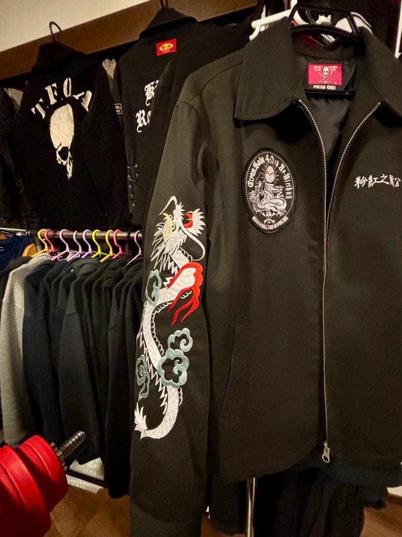 【激レア】虎龍刺繍ジャケット【圧倒的な存在感】激渋激レアの一生物です‼︎ Lサイズ
