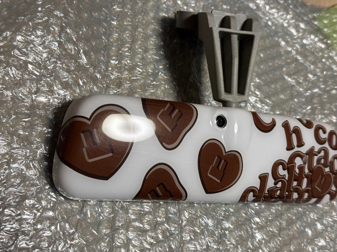 【美品】希少　スズキ純正　ラパンショコラ　OPルームミラーカバー　純正ミラー付