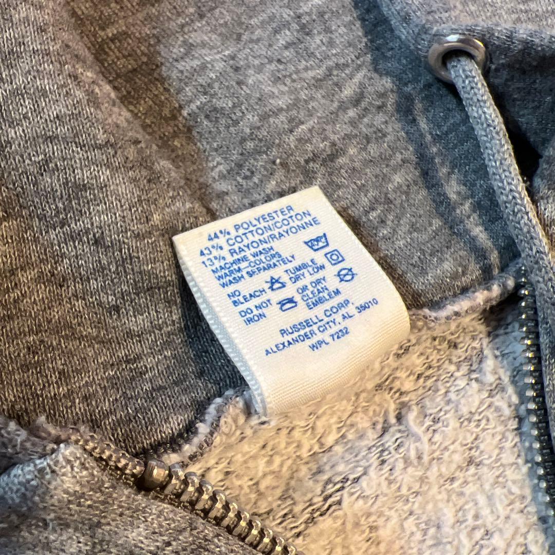 美品90s★ JERZEES アルミジップパーカー★USA製