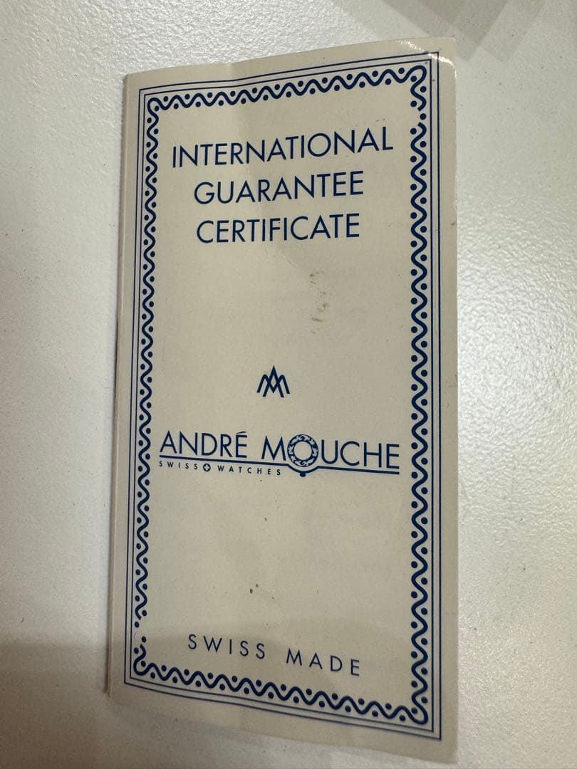 【美品】ANDRE MOUCHE アンドレムッシュ 腕時計 バングルウォッチ