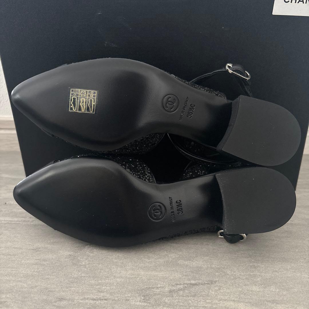 ほぼ未使用　シャネル　靴　バックストラップ　シューズ　36.5C 試し履きのみ