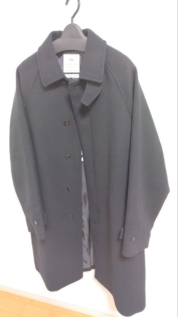 アーバンリサーチメルトンステンカラーコート L ブラック定価33,000今冬発売