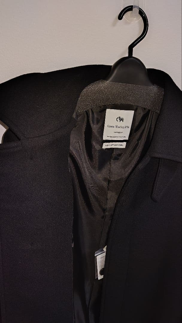 アーバンリサーチメルトンステンカラーコート L ブラック定価33,000今冬発売