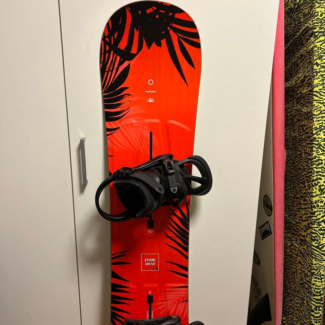 バートンスノーボードセット　ヴィンデング、ケース付き