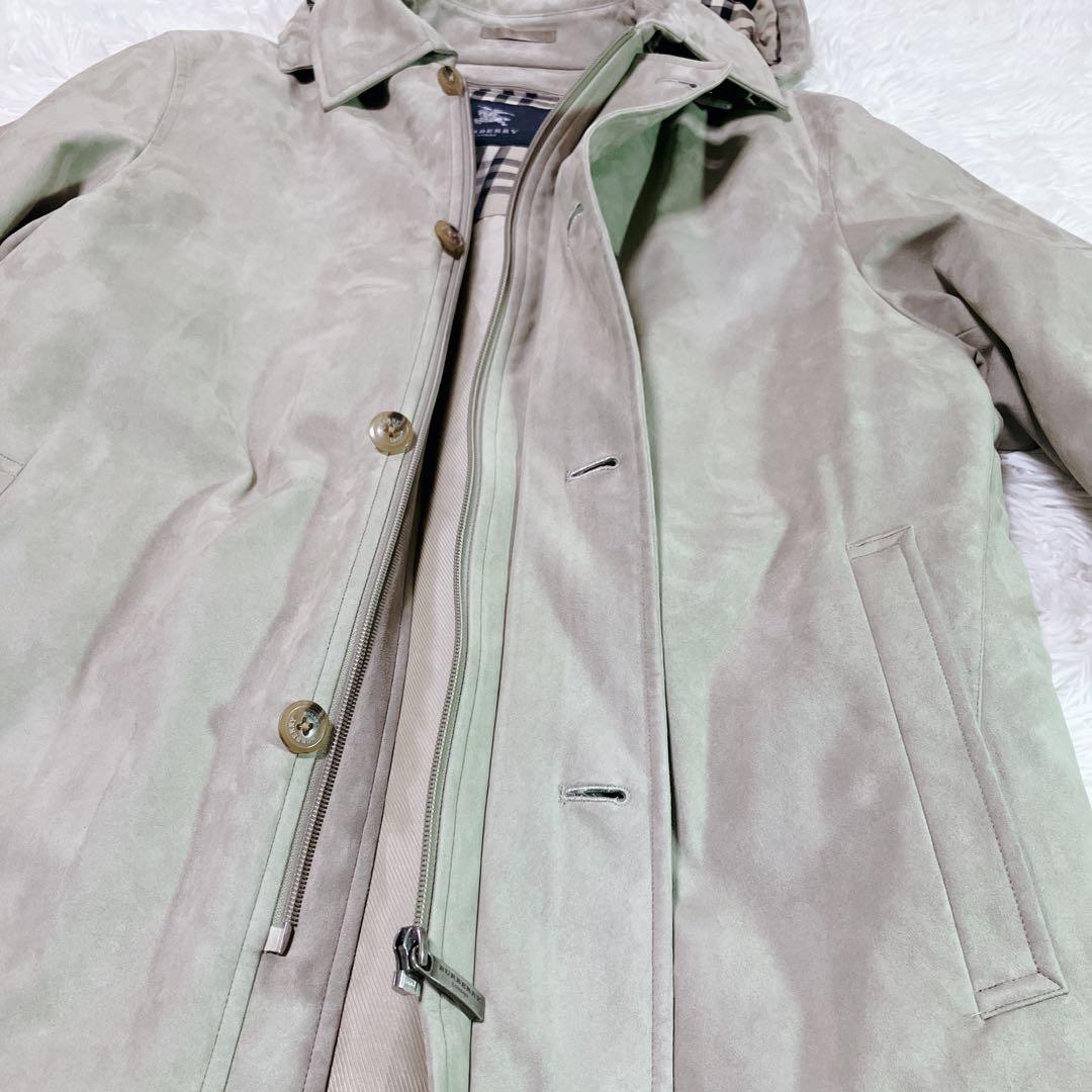 バーバリーロンドン　メガチェック　コート　フード付　ライナーダウン付　4way