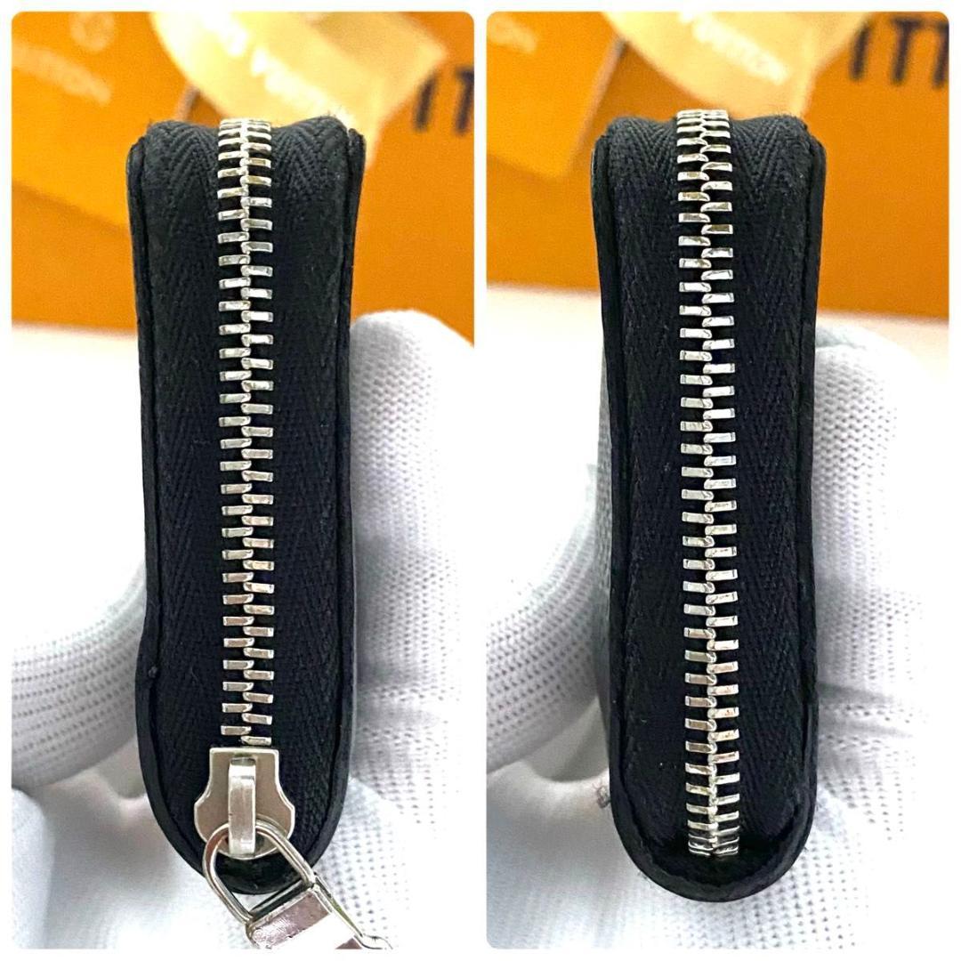 ルイ ヴィトン◎パース ダミエ グラフィット 現行 ラウンドファスナー 黒