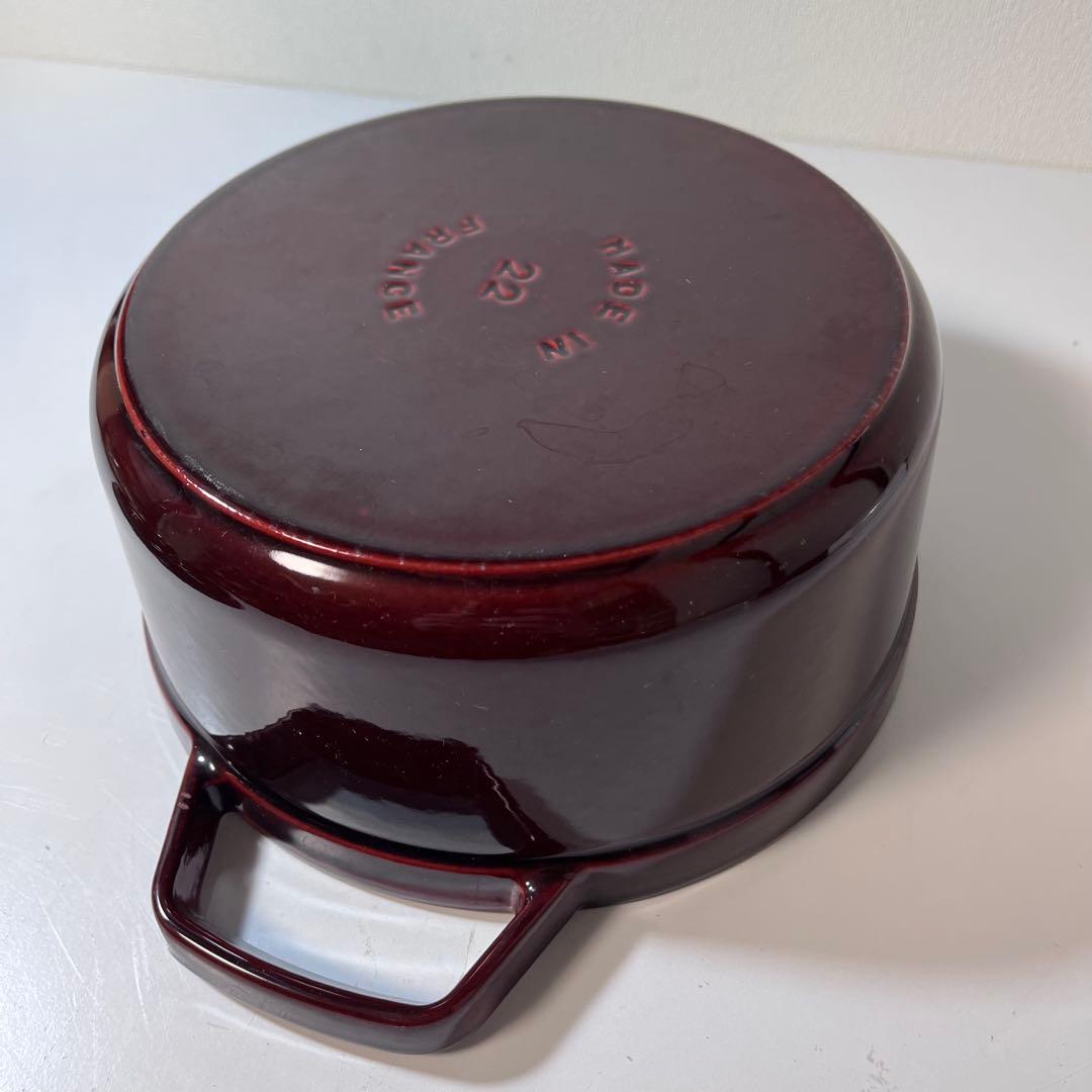 ストウブ ピコ・ココット ラウンド 22cm グレナディンレッド ホーロー