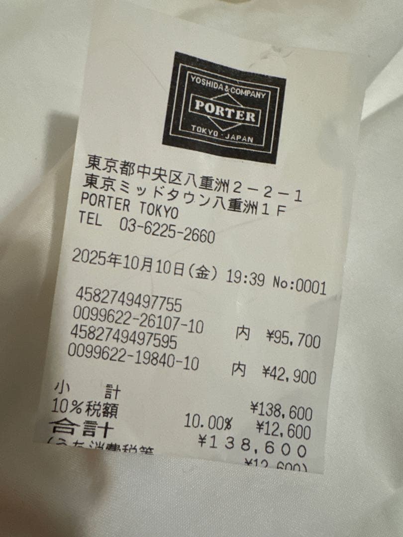 PORTER TANKER ボディバッグ　定価¥42,900