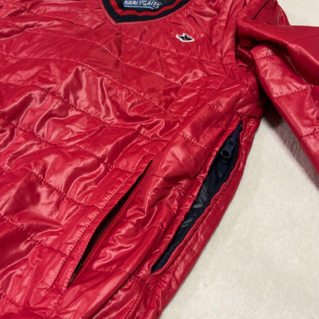 美品　 パーリーゲイツ　リバーシブル　4way　中綿　スニード　ベスト　レッド