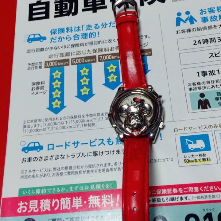 ミニーちゃんの腕時計