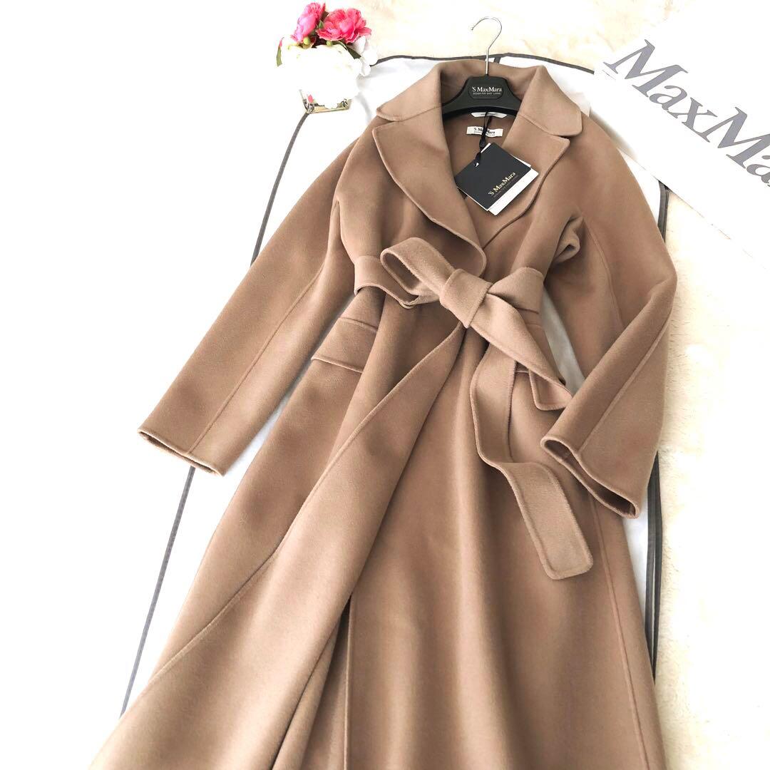 新品タグ付き‼️【マックスマーラ】42 ENZOボタン付きコート　モカキャメル