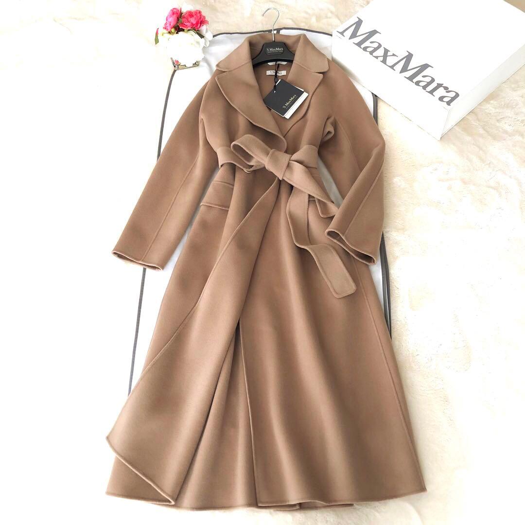 新品タグ付き‼️【マックスマーラ】42 ENZOボタン付きコート　モカキャメル