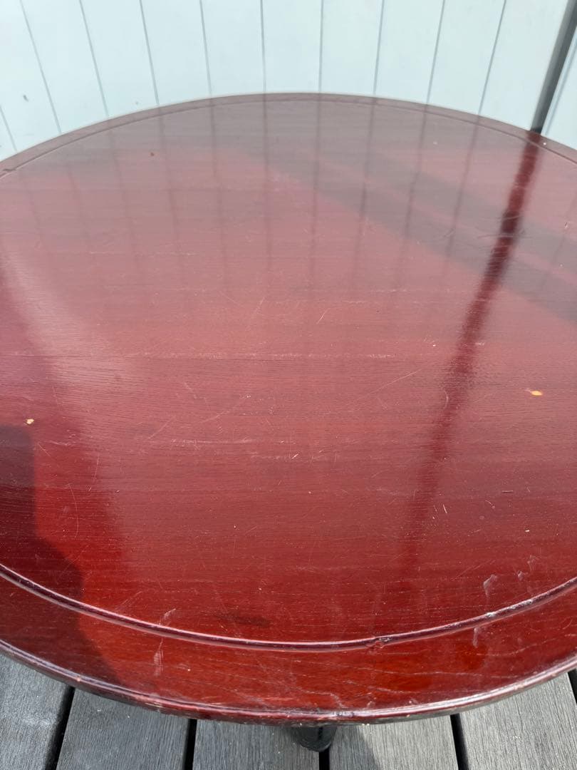 ちゃぶ台 折りたたみ 昭和レトロ 座卓 丸テーブル 古道具