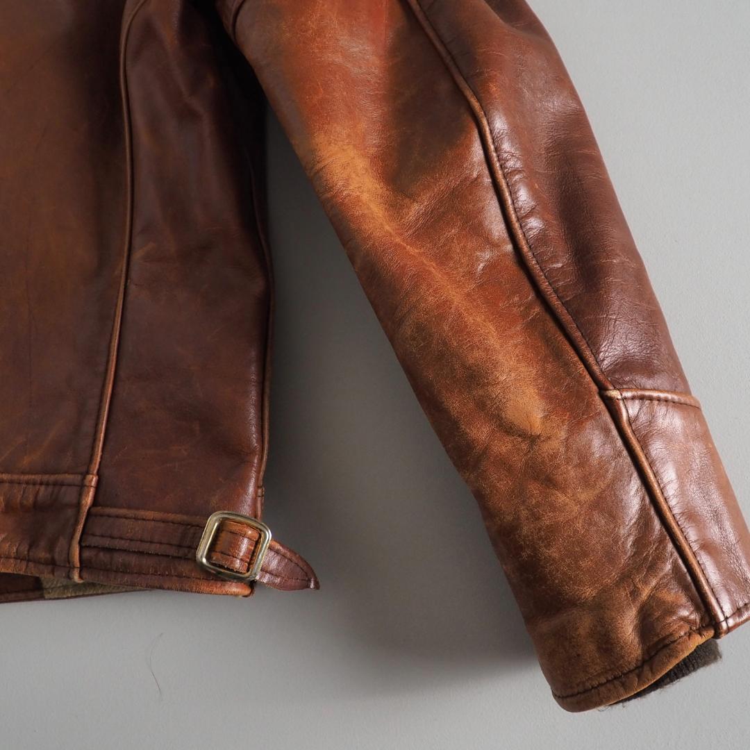 Schott　ショット　サイズ36　USA製　レザージャケット　ブラウン　美品