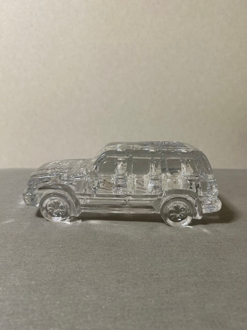 トヨタ ランドクルーザー クリスタルガラス 置物 インテリア