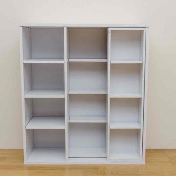 送料無料！スライド式書棚